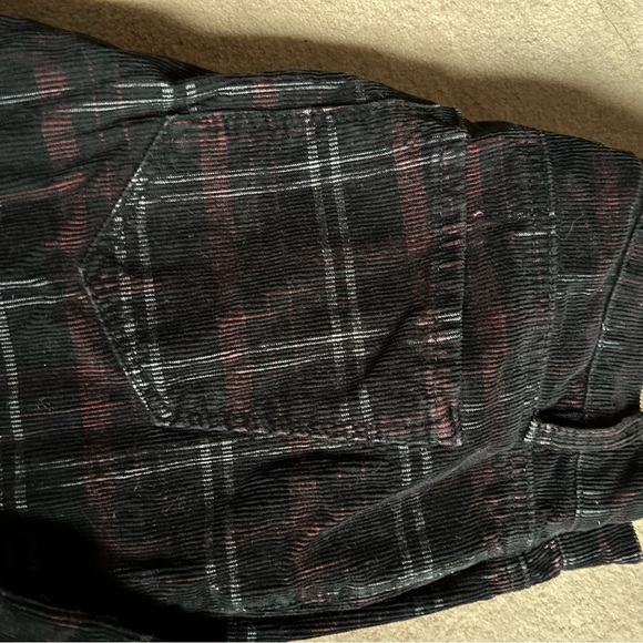 Urban Outfitters DBG denim corduroy pants, dark plaid  Inseam 28”. - Picture 4 of 4
